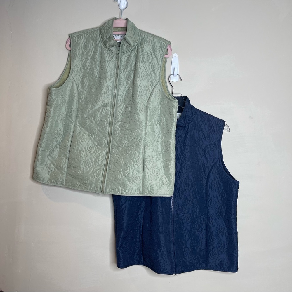 Orvis Womens Vest Full Zip Fleece Lined